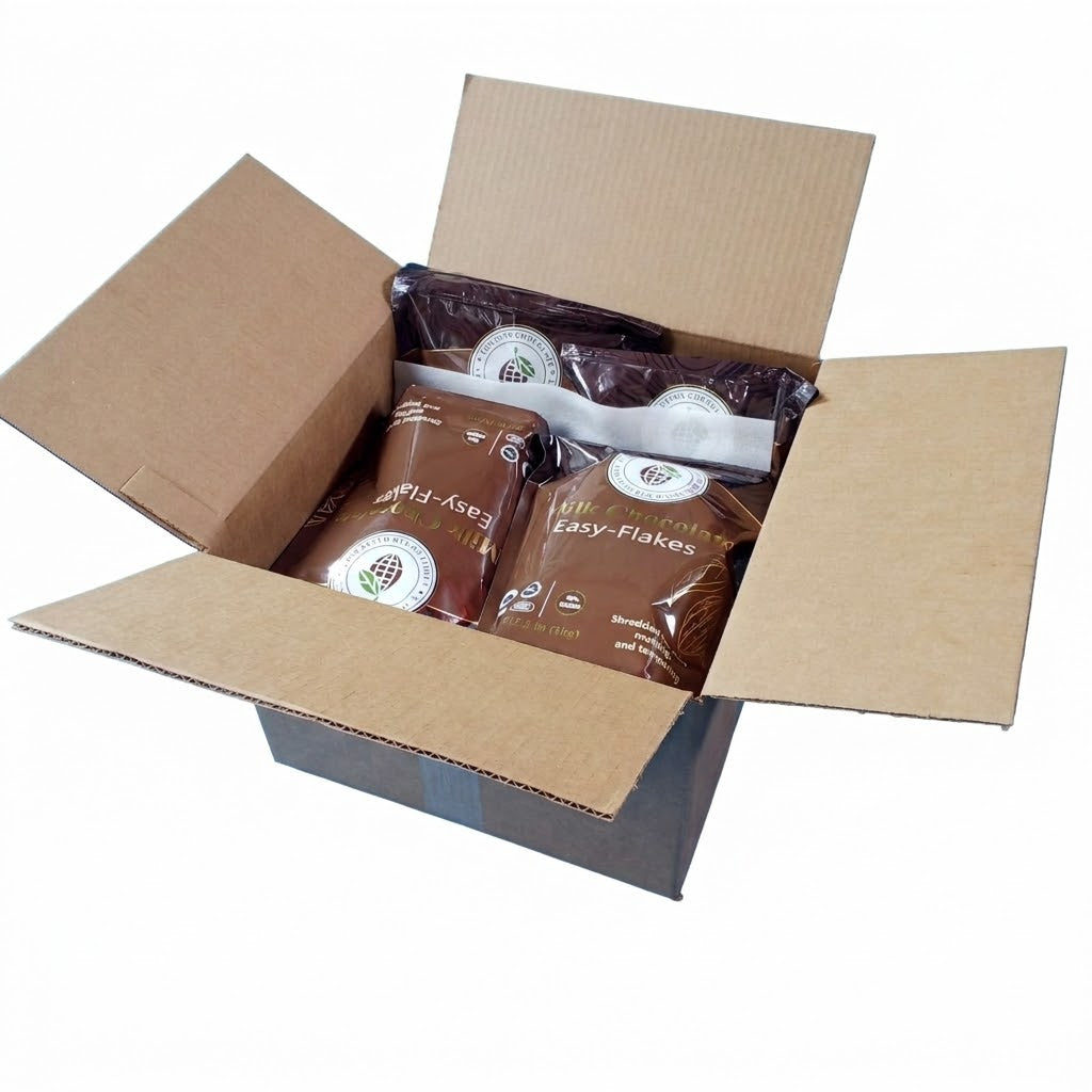 CASEBOX of 8 bags of 2.2 pounds EQUINOX - MILK CHOCOLATE EASY FLAKES 45% CACAO (Copy)