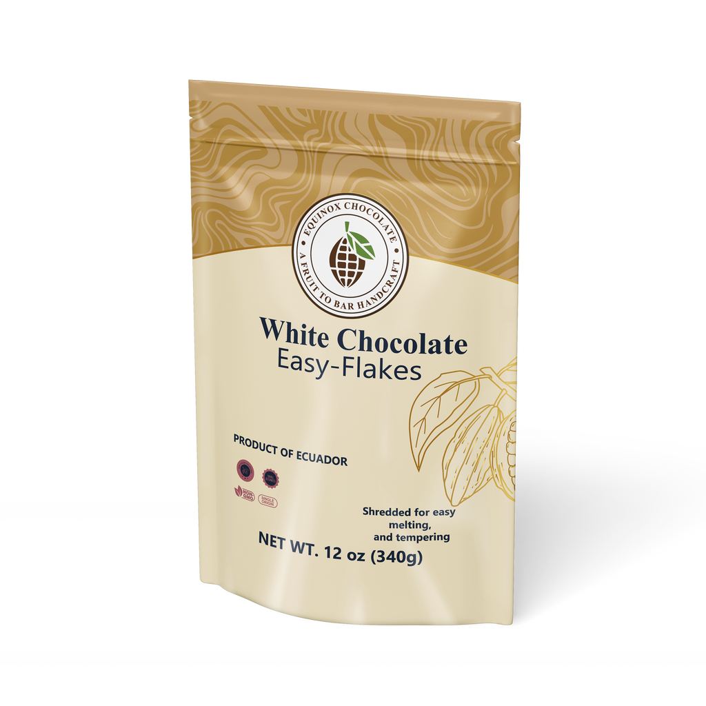 EQUINOX - WHITE CHOCOLATE EASY FLAKES - 12 oz (340g)